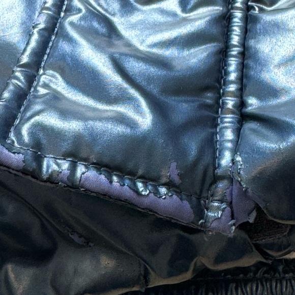 Abercrombie Kids Puffer Sherpa Lined Coat- Blue- Size 13/14 - Picture 15 of 17